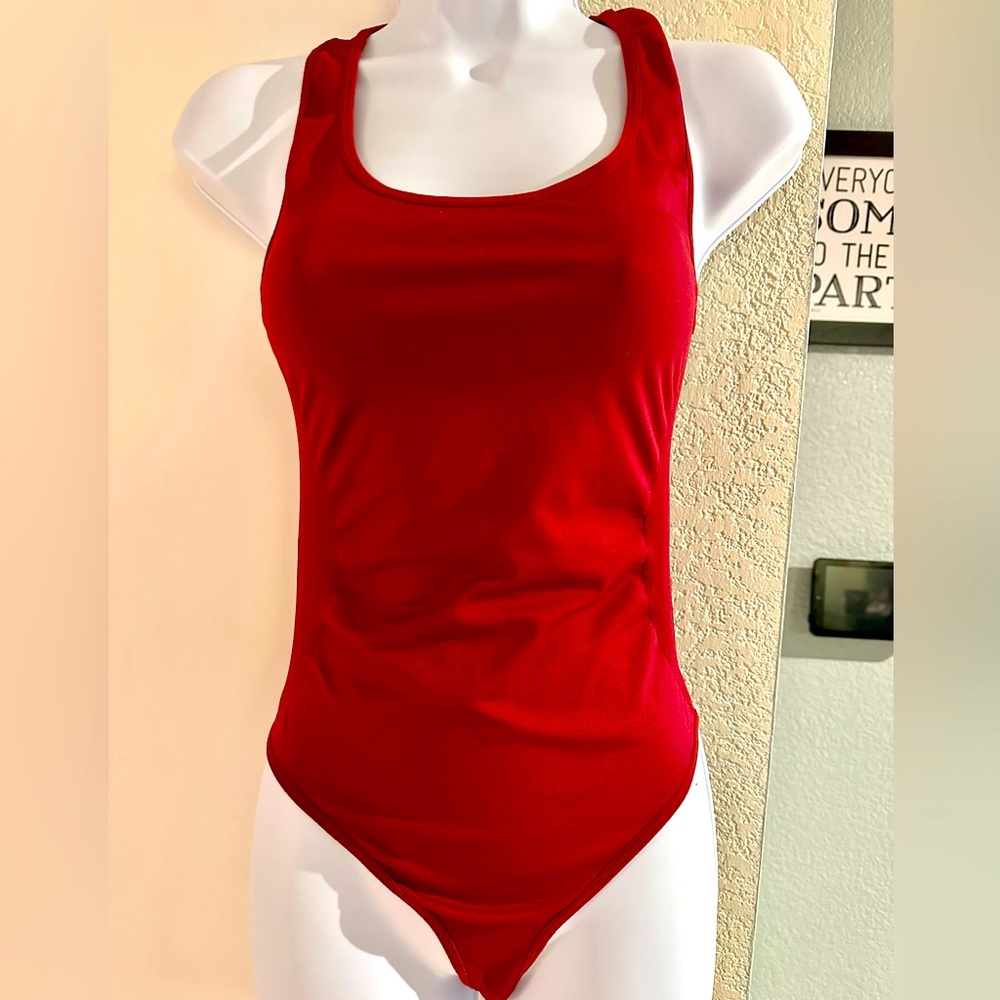 S/M red body suit